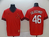 St. Louis Cardinals 46 Paul Goldschmidt Red Throwback Jersey,baseball caps,new era cap wholesale,wholesale hats